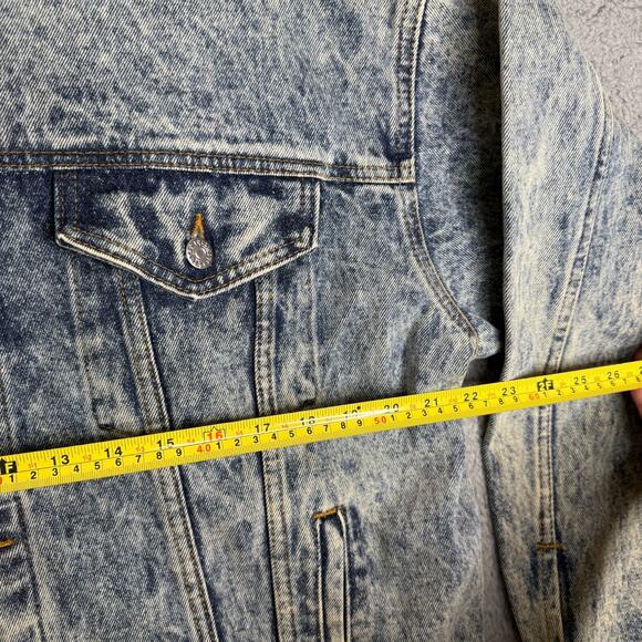 Vintage HPD Jacket Adult Large Honolulu Police Department Blue Acid Wash USA - Picture 3 of 9